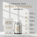 Montavita Shilajit Capsules — 71.79% Fulvic Acid | EU Lab-Tested