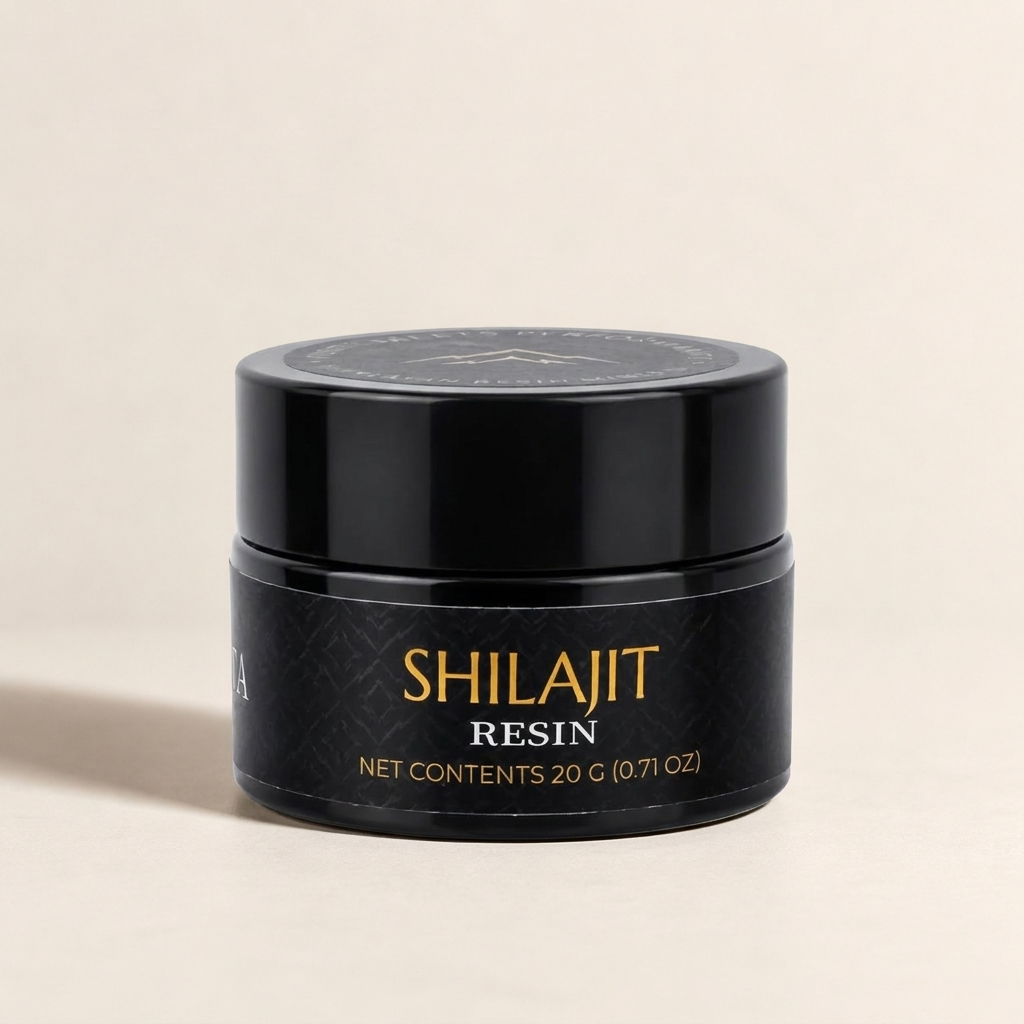 Montavita Shilajit Resin jar, closed