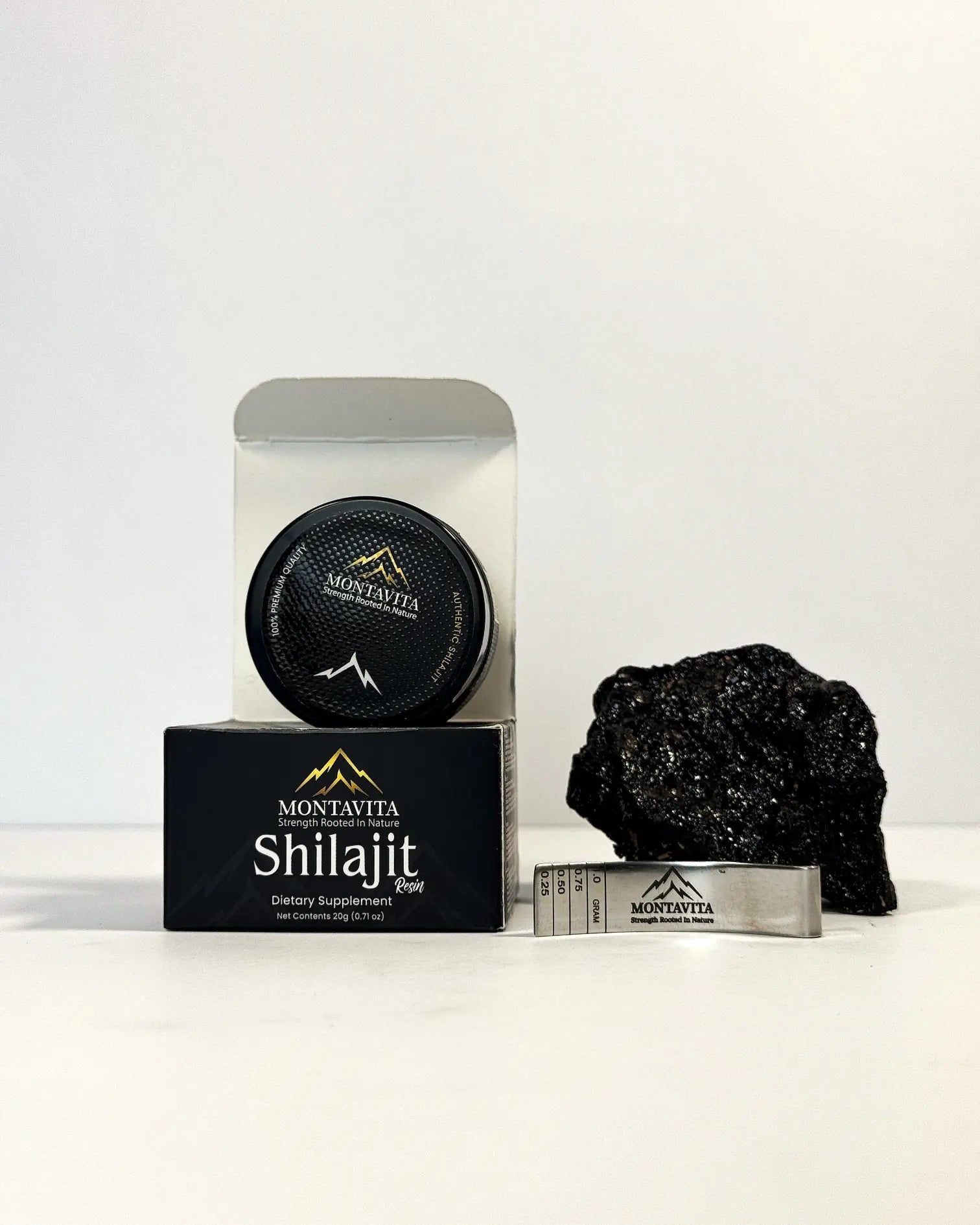 Montavita Himalayan Shilajit Resin — Pure Mineral Complex (20 g)