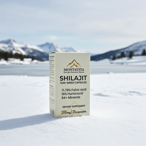 Pure Himalayan Shilajit Sun-Dried Capsules - Montavita